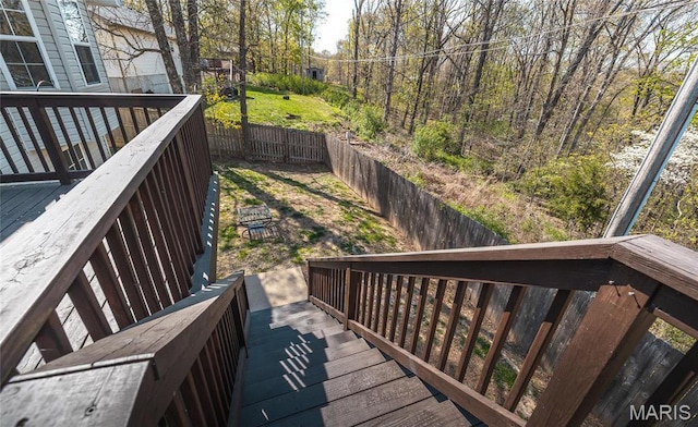 16855 Lemming Ln, Saint Robert, MO 65584 - wooden deck featuring a fenced backyard
