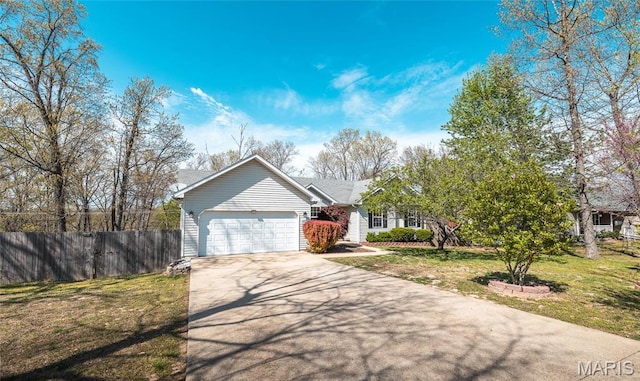 16855 Lemming Ln, Saint Robert, MO 65584 - view of front of home with a garage and concrete driveway