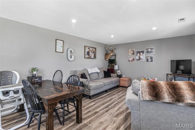 419 Murrill St, Bonne Terre, MO 63628 - living room with wood finished floors and recessed lighting