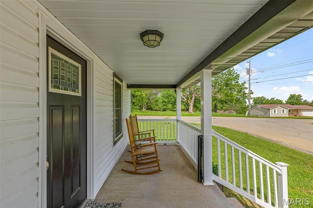 419 Murrill St, Bonne Terre, MO 63628 - view of patio / terrace with covered porch