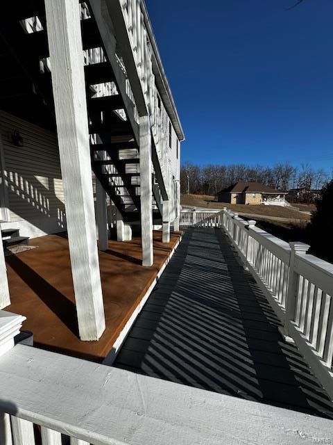 100 Walnut Ct, Saint Robert, MO 65584 - wooden terrace with stairway