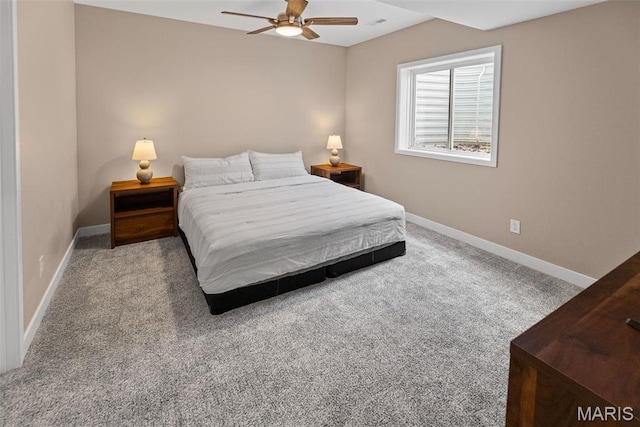 3837 Tanzanite Trl, Edwardsville, IL 62025 - carpeted bedroom with baseboards and ceiling fan