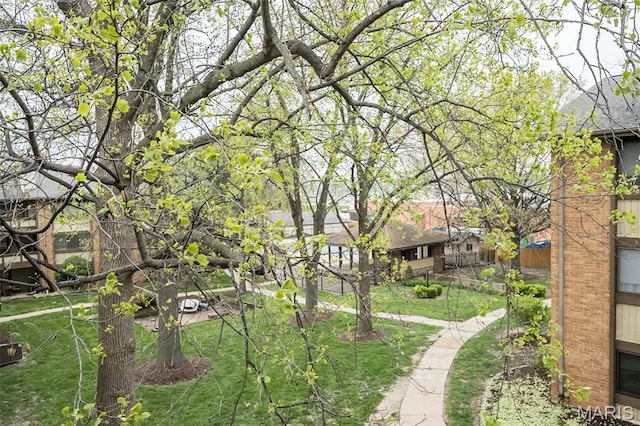 view of home's community featuring a yard