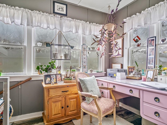 view of office area