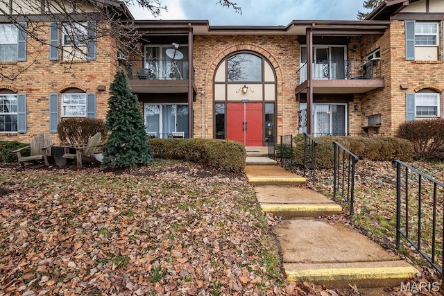 11741 Casa Grande Dr Unit G, Creve Coeur Township, MO 63146 - view of front of property with brick siding and a balcony