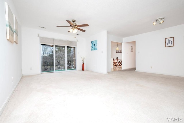 11741 Casa Grande Dr Unit G, Creve Coeur Township, MO 63146 - carpeted empty room with ceiling fan and baseboards