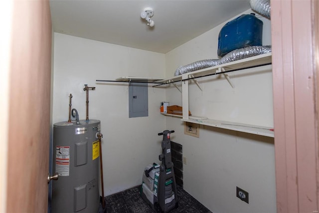 670 S Main St, Saint Clair, MO 63077 - utility room featuring electric water heater and electric panel