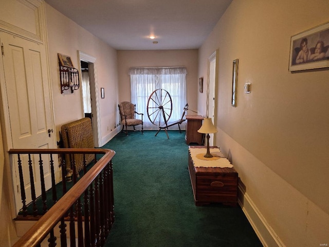 corridor featuring carpet flooring