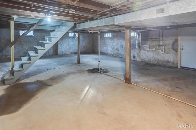 134 N 82nd St, Belleville, IL 62223 - below grade area with stairs