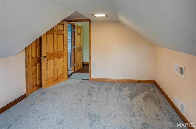 134 N 82nd St, Belleville, IL 62223 - bonus room featuring vaulted ceiling, carpet, and baseboards