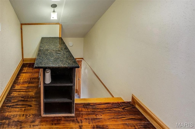 134 N 82nd St, Belleville, IL 62223 - stairway with baseboards and a textured wall