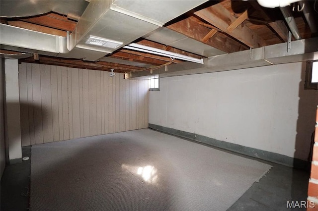 1014 Jefferson St, Hermann, MO 65041 - below grade area with wood walls