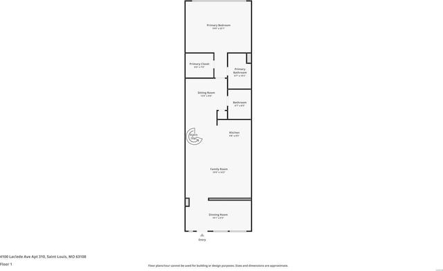 4100 Laclede Ave Unit 310, Saint Louis, MO 63108 - floor plan / room layout