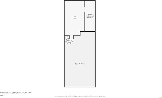 4100 Laclede Ave Unit 310, Saint Louis, MO 63108 - floor plan / room layout