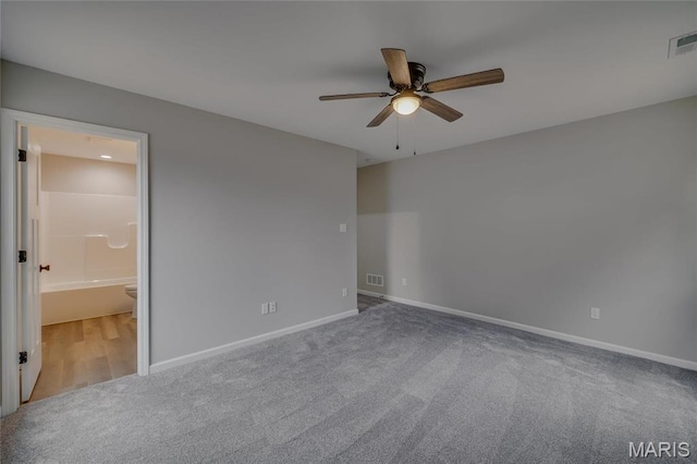 506 S Cantwell Ln, Desloge, MO 63601 - empty room with carpet flooring, ceiling fan, and baseboards