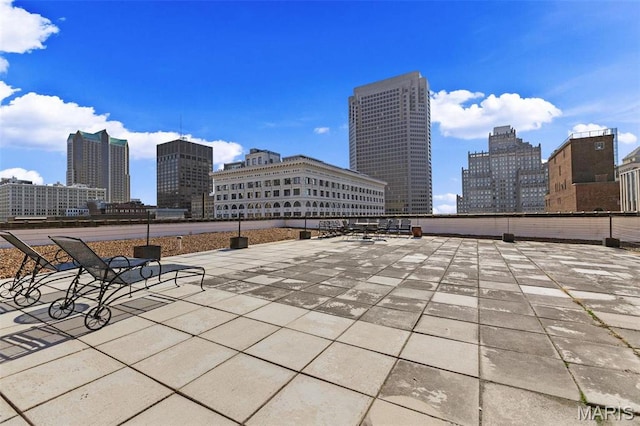 1010 Saint Charles St Unit 904, Saint Louis, MO 63101 - view of patio / terrace with a view of skyline