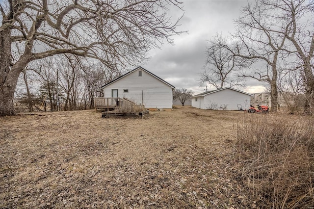 1311 Beck, Lebanon, MO 65536 - view of yard with a wooden deck