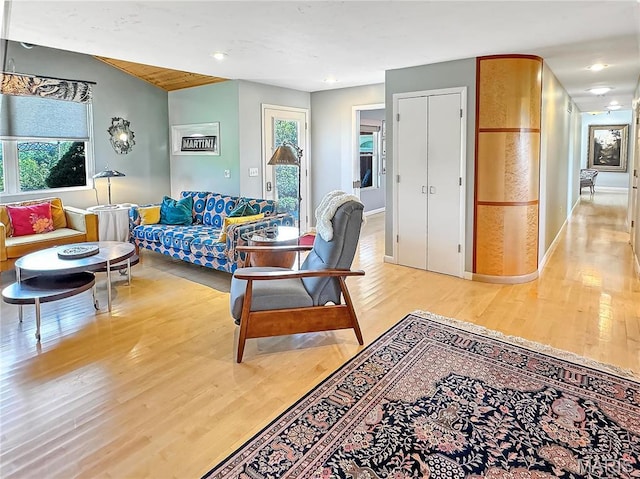 501 4th St W, Hermann, MO 65041 - living room with light wood-style flooring and baseboards