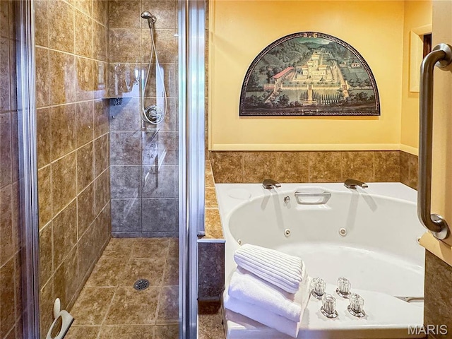 501 4th St W, Hermann, MO 65041 - bathroom with a shower stall and a whirlpool tub