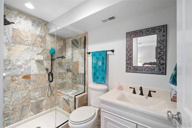 29 Spoede Ln, Creve Coeur, MO 63141 - full bath featuring a stall shower and vanity