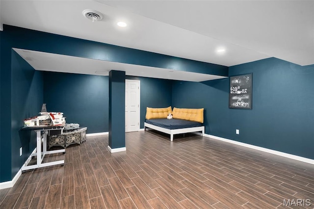 29 Spoede Ln, Creve Coeur, MO 63141 - bedroom with wood finished floors and recessed lighting