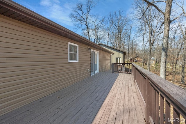 732 Woodridge Ln, Perryville, MO 63775 - view of wooden deck