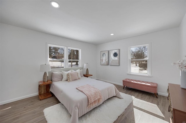 17 S Floridale Dr, Saint Louis, MO 63135 - bedroom with light wood finished floors, baseboards, and recessed lighting