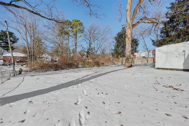 17 S Floridale Dr, Saint Louis, MO 63135 - snowy yard with fence