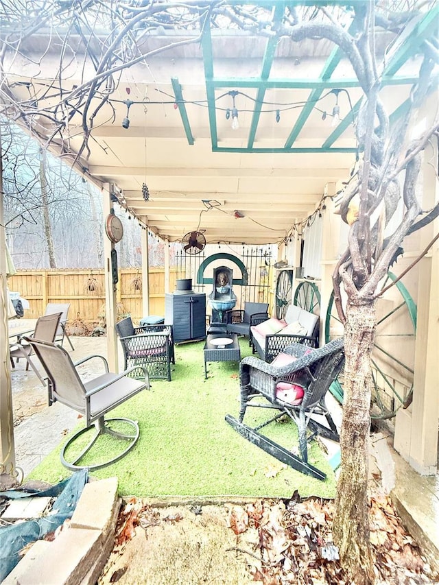 10063 Mockingbird Dr, Holiday Shores, MO 63624 - view of patio featuring outdoor lounge area