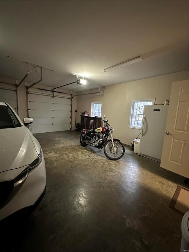 10 Cherokee Rdg, Sikeston, MO 63801 - garage with freestanding refrigerator and a garage door opener