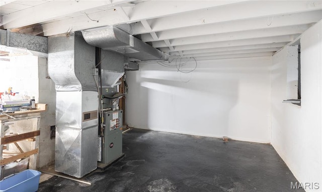 801 E 14th St, Rolla, MO 65401 - unfinished basement featuring heating unit
