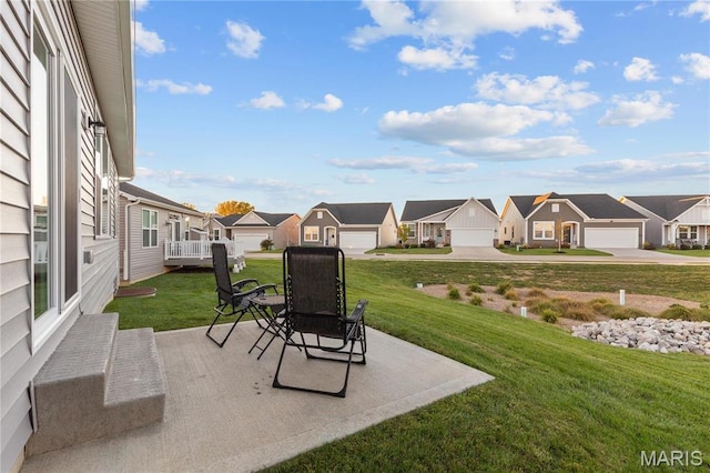 138 Rhythm Point Dr, Saint Peters, MO 63376 - view of green lawn featuring a residential view and a patio