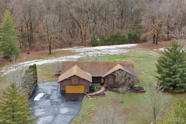 23 Falling Leaf Dr, Lake St Louis, MO 63367 - view of subject property with a forest