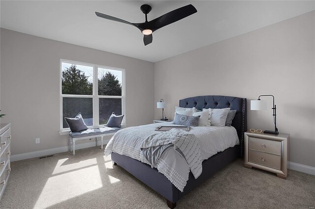 1035 Morgan Meadow Dr, Wentzville, MO 63385 - carpeted bedroom with baseboards and ceiling fan