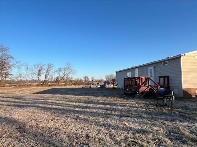 1539 Bcr 628, Puxico, MO 63960 - view of yard featuring a wooden deck
