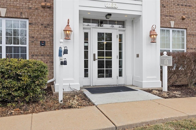 1163 Mill Crossing Dr Unit 205, Creve Coeur, MO 63141 - view of exterior entry with brick siding