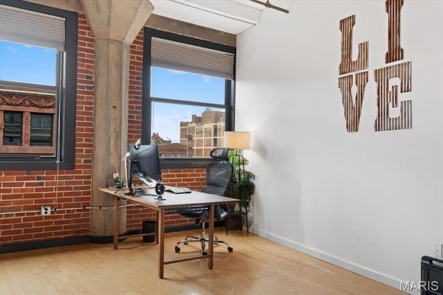 1619 Washington Ave Unit 805, Saint Louis, MO 63103 - home office with healthy amount of natural light and wood finished floors
