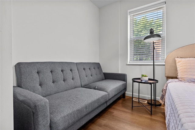 2005 Lynch St Unit C, Saint Louis, MO 63118 - living area with healthy amount of natural light, wood finished floors, and baseboards