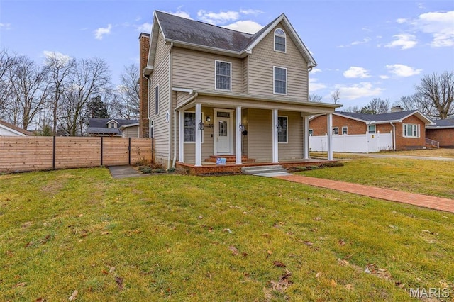 616 W Columbia St, Farmington, MO 63640 - view of front of home with a porch and a chimney