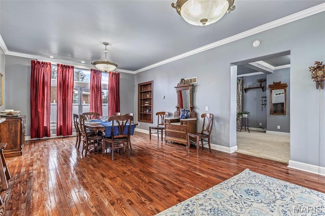 616 W Columbia St, Farmington, MO 63640 - dining space featuring hardwood / wood-style floors and crown molding