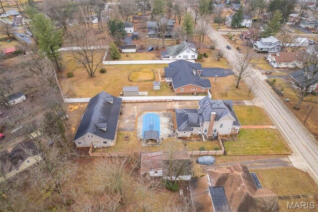 616 W Columbia St, Farmington, MO 63640 - aerial view of property and surrounding area with nearby suburban area