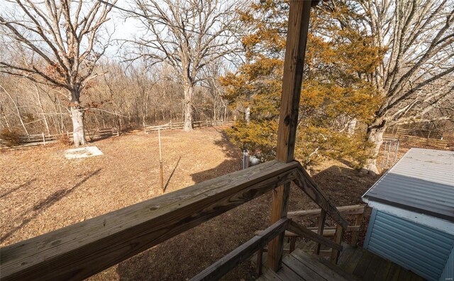 20020 Buffer Ln, Waynesville, MO 65583 - view of wooden terrace