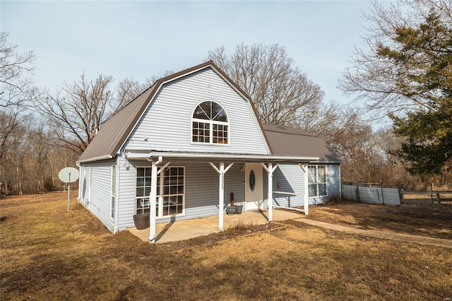 20020 Buffer Ln, Waynesville, MO 65583 - rear view of property with metal roof and a gambrel roof