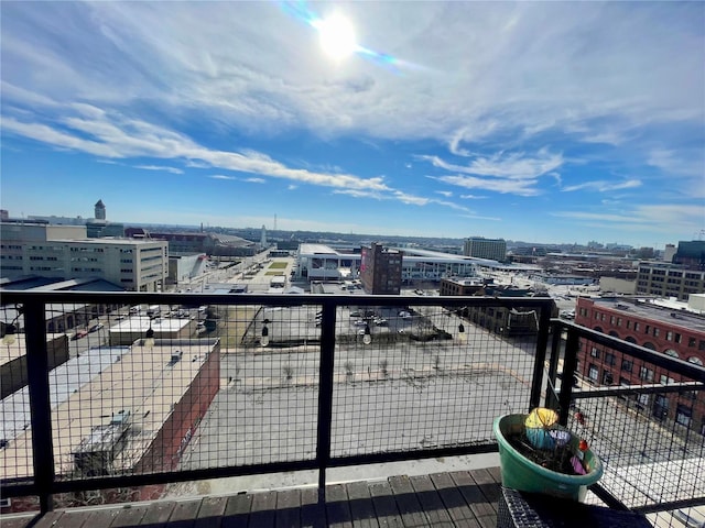 exterior space featuring a city view