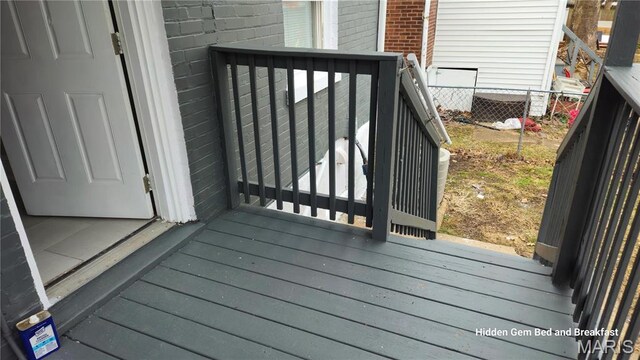 6522 Bartmer, University City, MO 63130 - view of wooden deck