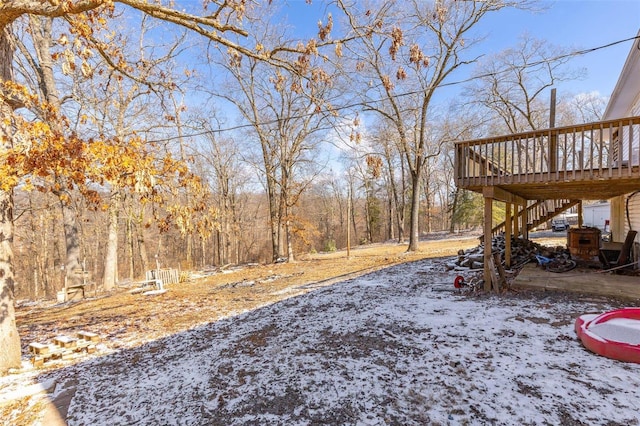 8 Crescent Dr, Viburnum, MO 65566 - view of yard featuring a deck and stairs