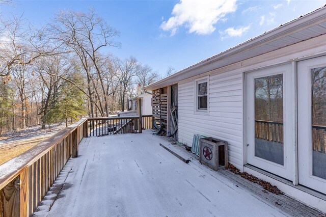 8 Crescent Dr, Viburnum, MO 65566 - view of snow covered deck