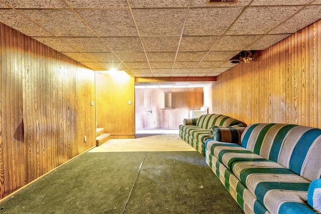 8 Crescent Dr, Viburnum, MO 65566 - living area with wooden walls