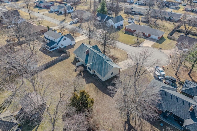 aerial view of residential area