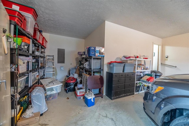 storage featuring electric panel
